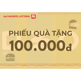 [E-VOUCHER] Lotteria - Phiếu quà tặng Lotteria 100K