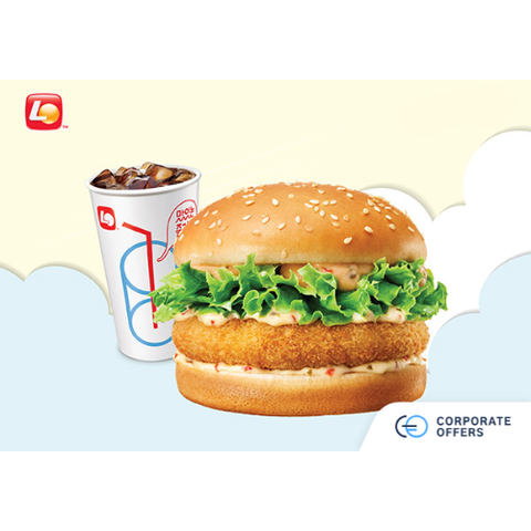 [E-VOUCHER] Lotteria - Shrimp Burger Set