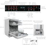 Máy rửa chén độc lập Bosch SMS6ECI93E Inox, chống vân tay (60 cm) - Series 6