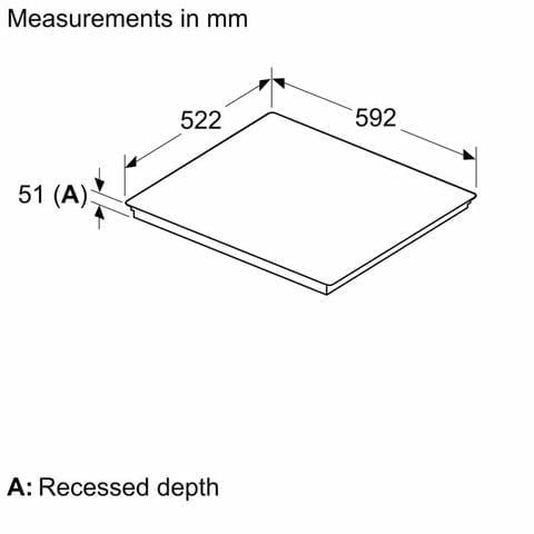 Bếp từ Bosch 4 vùng nấu PVQ61RHB1E - Series 6 (60cm)