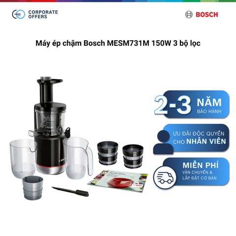Máy ép chậm Bosch MESM731M 150W 3 bộ lọc
