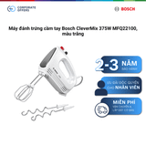Máy đánh trứng cầm tay Bosch CleverMix 375W MFQ22100, màu trắng