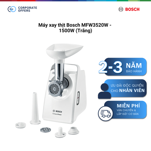 Máy xay thịt Bosch MFW3520W - 1500W