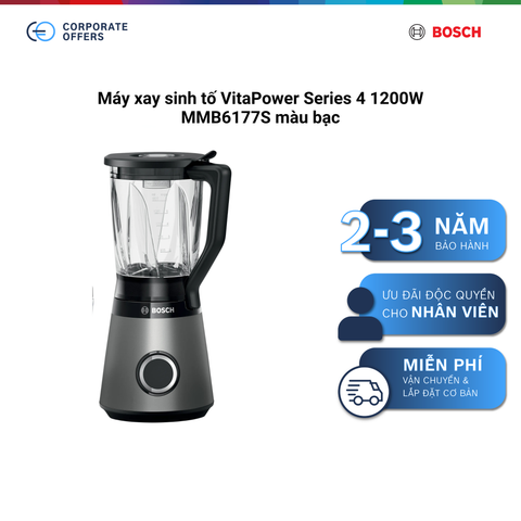 Máy xay sinh tố VitaPower Series 4 1200W MMB6177S màu bạc