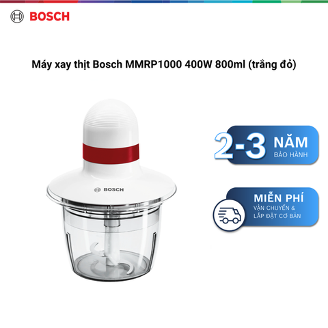 Máy xay thịt Bosch MMRP1000 400W 800ml (trắng đỏ)