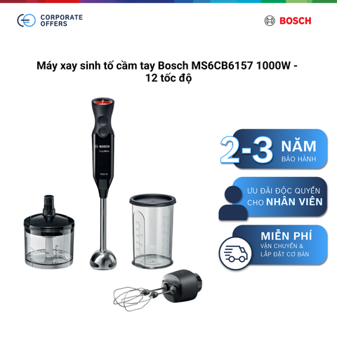 Máy xay sinh tố cầm tay Bosch MS6CB6157 1000W - 12 tốc độ