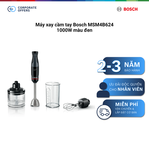 Máy xay cầm tay Bosch MSM4B624 1000W màu đen