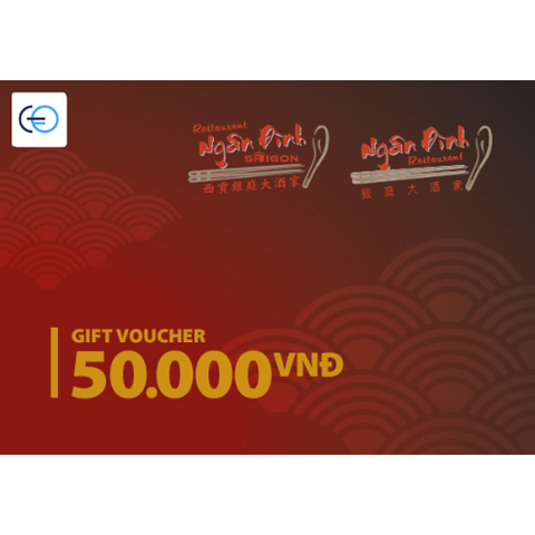 [E-VOUCHER] Ngân Đình Restaurant - Phiếu quà tặng Ngân ĐÌnh Restaurant 50k