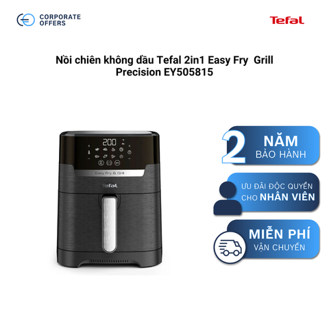 Nồi chiên không dầu Tefal 2in1 Easy Fry Grill Precision EY505815