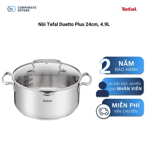 Nồi Tefal Duetto Plus 24cm, 4.9L