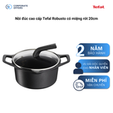 Nồi đúc cao cấp Tefal Robusto có miệng rót 20cm (Tặng 1 Dao gọt trái cây Tefal Comfort 9cm)