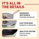 Chảo nồi Tefal có nắp đa năng 3 trong 1 (22cm) - Đen