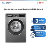 Máy giặt cửa trước Bosch 10kg WGG25401SG - Series 6