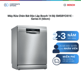 Máy Rửa Chén Bát Độc Lập Bosch 14 Bộ SMS8YCI01E - Series 8 (60cm)