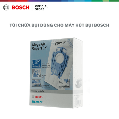 Túi máy hút bụi, Loại P, 4 túi chứa bụi máy hút bụi MegaAir SuperTEX loại P