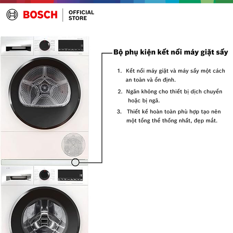 Bộ dụng cụ xếp chồng để căn chỉnh an toàn máy sấy quần áo trên máy giặt (Dùng cho các mã máy sấy WQB245B0SG/WQB245AEPL/WQB245ASPL/WQB246CPPL)