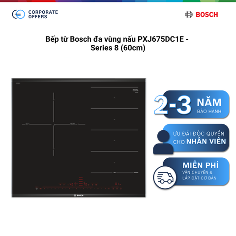 Bếp từ Bosch đa vùng nấu PXJ675DC1E - Series 8 (60cm)