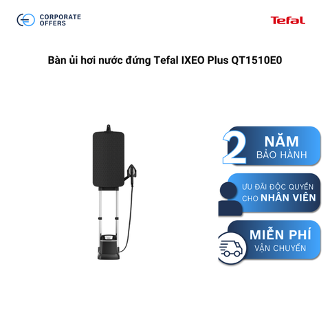 Bàn ủi hơi nước đứng Tefal IXEO Plus QT1510E0 (Tặng 1 Chảo chiên sâu lồng Tefal Day By Day 24cm)