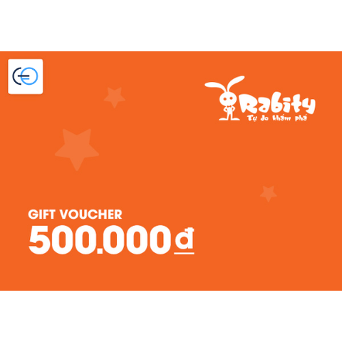 [E-VOUCHER] Rabity - Phiếu quà tặng Rabity 500k