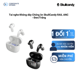 Tai nghe Không dây Chống ồn SkullCandy RAIL ANC - Đen/Trắng