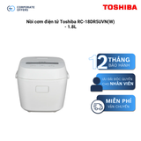 Nồi cơm điện tử Toshiba RC-18DR5UVN(W) - 1.8L