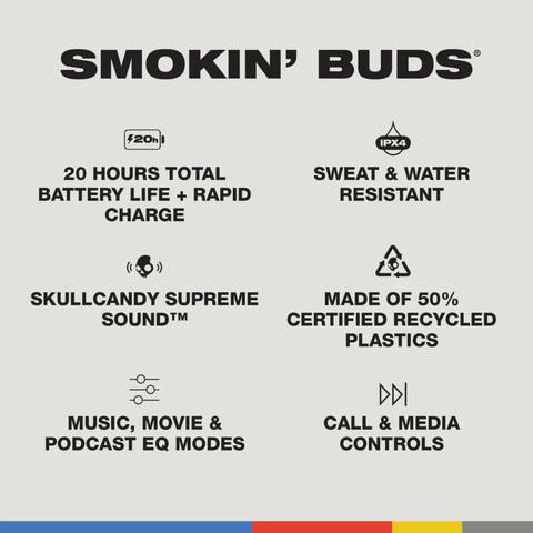 Tai nghe Không dây SkullCandy SMOKIN BUDS