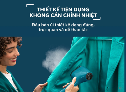 Bàn ủi hơi nước cầm tay Pure Pop Tefal DT2026E1 -  Vàng (Tặng 1 Hộp nhựa vuông Tefal Masterseal 0.8L)