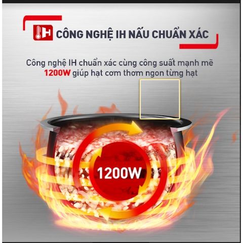 Nồi cơm điện tử Tefal RK818A68 - 1.8L (Tặng 1 Dao gọt trái cây Tefal Comfort 9cm)