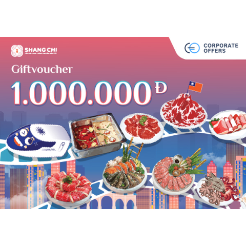 [E-VOUCHER] Shang Chi - Phiếu quà tặng Lẩu Đài Loan Băng Chuyền Shang Chi 1000K
