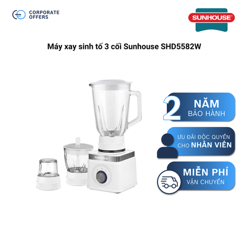 Máy xay sinh tố 3 cối Sunhouse SHD5582W
