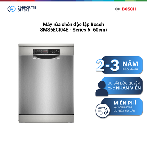 Máy rửa chén độc lập Bosch SMS6ECI04E - Series 6 (60cm)