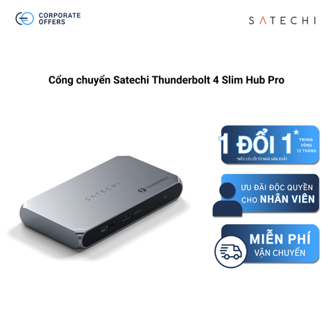 Cổng chuyển Satechi Thunderbolt 4 Slim Hub Pro