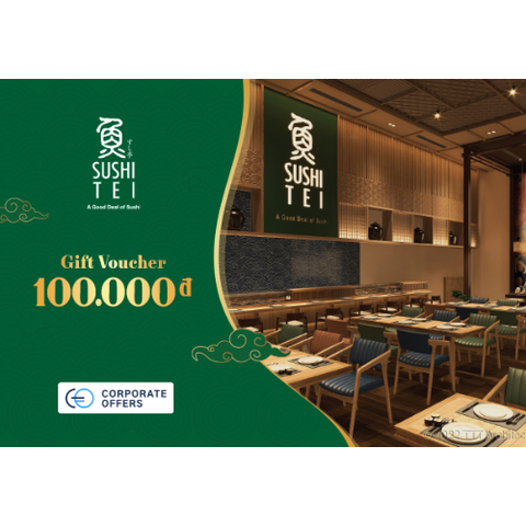 [E-VOUCHER] SUSHI TEI - Phiếu quà tặng Sushi Tei 100K