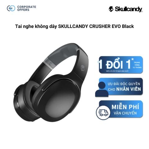 Tai nghe không dây SKULLCANDY CRUSHER EVO Black