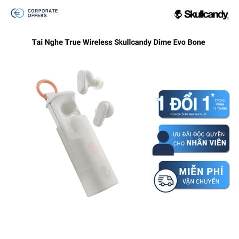 Tai Nghe True Wireless Skullcandy Dime Evo Bone