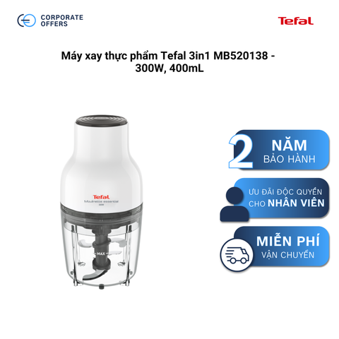 Máy xay thực phẩm Tefal 3in1 MB520138 - 300W, 400mL