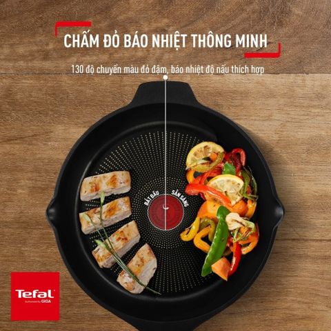 Chảo đúc cao cấp Tefal Robusto có miệng rót 22cm