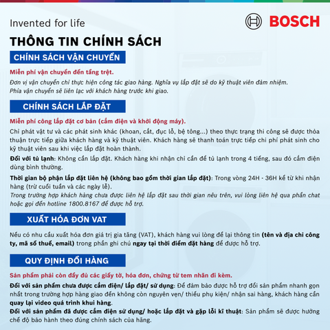 Máy rửa chén độc lập Bosch SMS6ZCI08E Inox, chống vân tay (60 cm) - Series 6