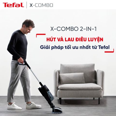 Máy hút bụi lau sàn không dây Tefal X-Combo GF3039KO