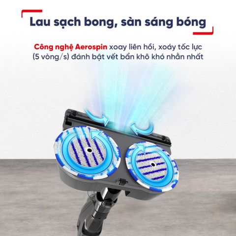 Máy hút bụi lau sàn không dây Tefal X-Combo GF3039KO