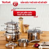 Bộ 3 nồi Tefal Duetto Plus (Quánh 16cm - 1.4L, Nồi 20cm - 2.8L, Nồi 24cm - 4.9L)