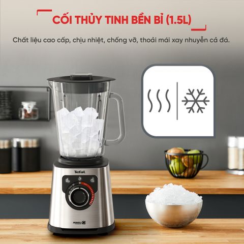 Máy xay sinh tố, làm sữa hạt Tefal PerfectMix BL871D31 (Tặng 1 Dao gọt trái cây Tefal Comfort  K2213504 - 9cm)