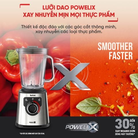 Máy xay sinh tố, làm sữa hạt Tefal PerfectMix BL871D31 (Tặng 1 Dao gọt trái cây Tefal Comfort  K2213504 - 9cm)