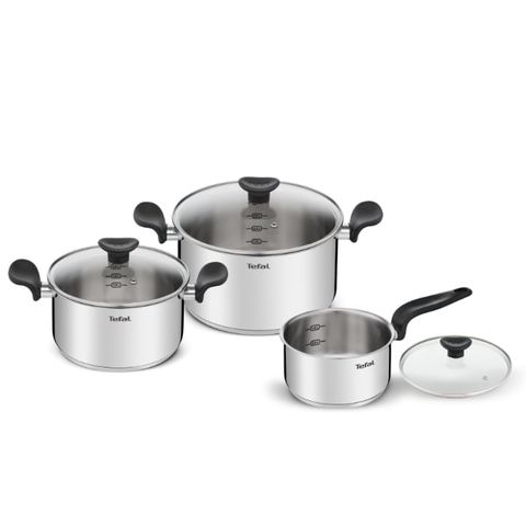 Bộ nồi Tefal Primary 16/20/24cm (Tặng 1 Dao gọt trái cây Tefal Comfort 9cm)