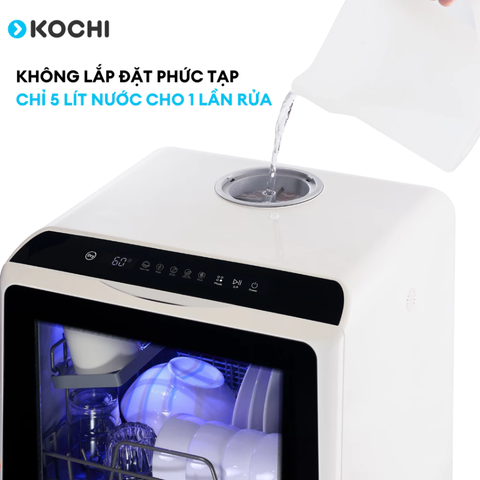 Máy rửa chén bát để bàn thông minh Kochi C400