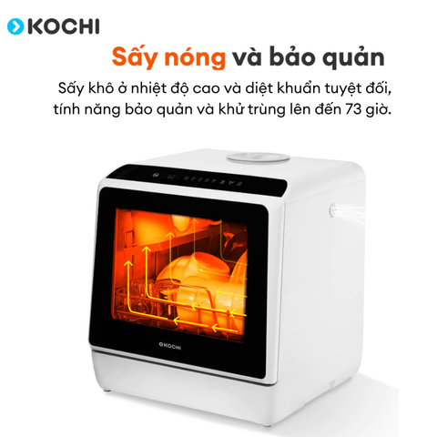 Máy rửa chén bát để bàn thông minh Kochi C400