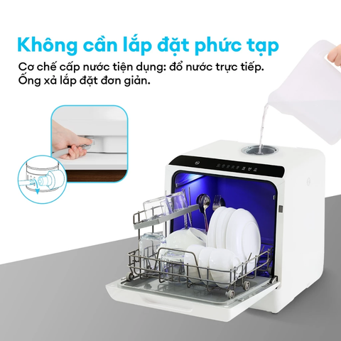 Máy rửa chén bát để bàn thông minh Kochi C300