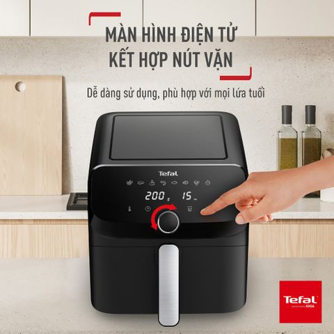 Nồi chiên không dầu Tefal Mega EY8558E0 7.5L - Black