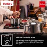 Quánh Inox cao cấp có nắp Tefal Cook Eat B9212274, 16cm