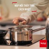 Bộ 2 nồi Inox cao cấp Tefal Cook Eat B921S224, quánh 16cm/nồi 20cm